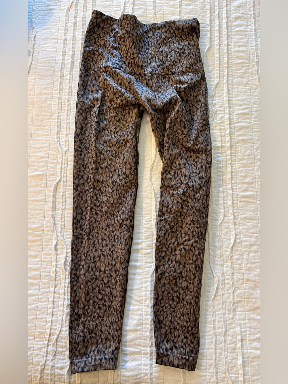 SPANX Animal Print High-Waist Leggings in Brown & Black